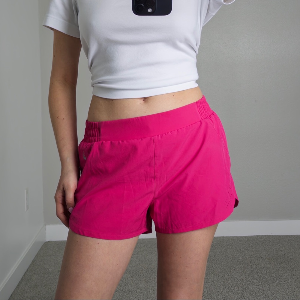 Asics Women's Vibrant Pink Athletic Shorts